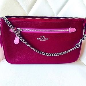 Coach purple and pink purse
